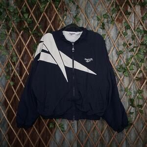 Vintage / Y2K Reebok big logo zip-up lightweight windbreaker
